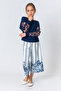 Girl's Transparent Floral Sleeve Blouse - 3