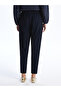 Lcw Modest Black Elastic Waist Comfortable Fit Women's Trousers (S4) - 5