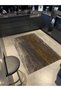 Coffee Gray Themed Abstract Patterned Creative Modern Decorative Carpet 3983 - 3