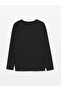 Crew Neck Wednesday Printed Long Sleeve Girl's T-Shirt - 2