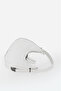 Women's White Patent Leather Shoulder Bag with Strap Detail - 3