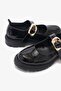 Guspa Black Patent Leather Genuine Leather Women's Shoes - 5