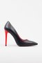 Women's Thin Heels Black Red Stiletto
