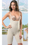 Size Reducing Seamless Seamless Underbust Long Open Net Full Length Corset Skin Color