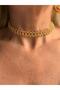 Gold Knitted Choker Necklace - 2