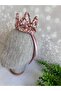 Hidden Design Rose color little queen satin crown - 4
