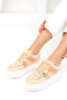 Beige Women's Sneakers 17842 - 2