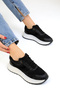 Women's Black Sneakers 19006 - 3
