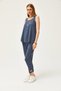 Women's Smoked Sleeveless Loose Blouse Bottom Top Crystal Suit TKM-19000271 - 5
