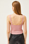 Women's Powder Strap Detailed Double Breasted Knitted Blouse BLZ-19002571 - 5
