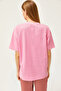 Women's Pink Girl Printed Oversize T-Shirt TSH-19000799 - 5
