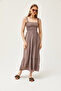 Women's Mink Strap Midi Woven Viscose Dress ELB-19002102 - 5