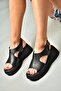 S996945009 Black High-Sole Women's Sandals - 4