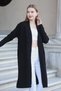 V-Neck Long Sleeve Ankle Elasticated Top with Roof Pocket Single Placket Midi Length Knitwear Seasonal Cardigan - 4