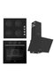 FRYART BASIC Serisi Siyah Set (CS205 + QXE62CS +D086 )