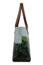 Women's Vegan Leather Green Shoulder Bag - Going on an Adventure Design - 3