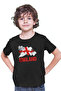 Great Britain England Black Unisex Kids T-Shirt T-Shirt - 3