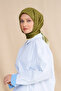 Mk Cotton Scarf Khaki - 2