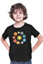 Solar System Planets Black Unisex Kids T-Shirt - 3