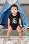 Bateri Black Unisex Baby Body - Zıbın - 2