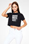 Drum Mode Light Black Unisex Crop Top T-Shirt - 2