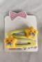 Set of 2 Yellow Color Star Figured Side Buckles - 2