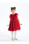 Crew Neck Baby Girl Tulle Dress