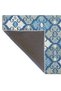 White and Blue Diamond Decorative and Woven Base Carpet 4324 - 5