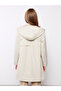 Women's Hooded Plain Coat - 7