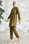 Front Tie Double Set - Pistachio Green - 4