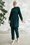 Front Tie Double Set - Emerald Green - 5