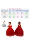Crowned Red Rose Girls' Evening Dress - Crystal Tulle Evening Dress Girls' Dress Engagement Wedding Kids Evening Dress - 7
