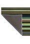 Green Mixed Color Straight Striped Patterned Woven Base Carpet 4216 - 5