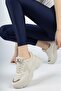 Daily Women's Lightweight Lace-Up Thick-Soled High-Platform Walking Breathable Sneakers 741 Pra-58 - 3