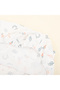 Baby Duvet Cover Set- Four Layer Muslin Blanket, Pillowcase, Elastic Sheet-Coral-Green Flowers - 8