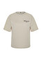Stone Back Printed Relaxed/Comfortable Fit Short Sleeve Knitted T-Shirt TWOSS24TS00147 - 7