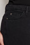 Antrasit Yüksek Bel Straight Fit %100 Pamuk Non-Stretch Büyük Beden Jeans TBBSS22JE0211 - 9