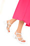 White Women's Classic Heeled Shoes 19023 - 2