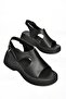 S996945009 Black High-Sole Women's Sandals - 8