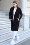 V-Neck Long Sleeve Ankle Elasticated Top with Roof Pocket Single Placket Midi Length Knitwear Seasonal Cardigan - 5