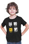 Bateri Eat Sleep Drum Black Unisex Kids T-Shirt T-Shirt - 3