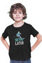 Black Unisex Children's Ski T-shirt - 3