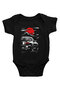 Car Black Unisex Baby Bodysuit - Zıbın