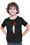 Palestine Black Unisex Kids T-Shirt - 3