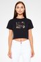 Barber Hairdresser Black Unisex Crop Top T-Shirt T-Shirt