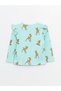 Crew Neck Bambi Printed Baby Girl T-Shirt and Leggings 2-Piece Set - 3