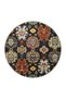 Dark Brown Themed Motif Ethnic Figure Patterned Fringed Vintage Decorative Carpet 3982 - 2