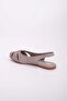 GENUINE LEATHER OPEN BACK GRAY SHOES - 3