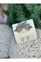 luxury crystal stoned metal butterfly scalloped side buckle bridal henna engagement head hair accessory silver black - 7