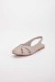 GENUINE LEATHER OPEN BACK GRAY SHOES